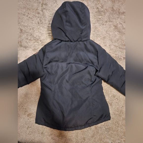 Hollister Black Puffer Jacket with Faux Fur Hood - Picture 2 of 5